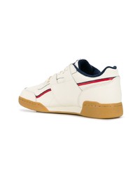 Baskets basses en cuir beiges Reebok