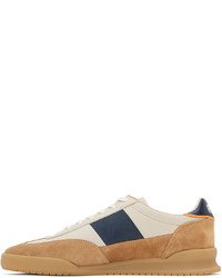 Baskets basses en cuir blanc et bleu marine Ps By Paul Smith