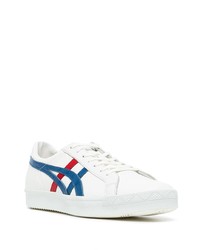 Baskets basses en cuir blanc et bleu marine Onitsuka Tiger