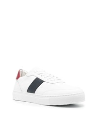 Baskets basses en cuir blanc et rouge Tommy Hilfiger