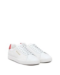 Baskets basses en cuir blanc et rouge Palm Angels