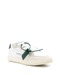 Baskets basses en cuir blanches et noires Off-White