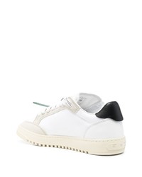 Baskets basses en cuir blanches et noires Off-White