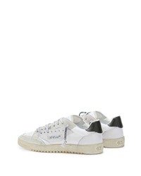 Baskets basses en cuir blanches et noires Off-White