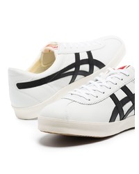 Baskets basses en cuir blanches et noires Onitsuka Tiger