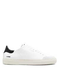 Baskets basses en cuir blanches et noires Axel Arigato