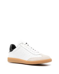 Baskets basses en cuir blanches et noires Isabel Marant