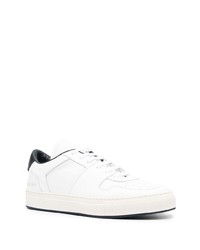 Baskets basses en cuir blanches et noires Common Projects