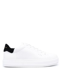 Baskets basses en cuir blanches et noires Kurt Geiger London