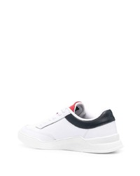 Baskets basses en cuir blanches et noires Tommy Hilfiger