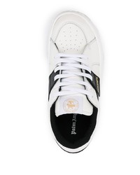 Baskets basses en cuir blanches et noires Palm Angels