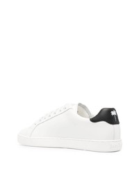 Baskets basses en cuir blanches et noires Palm Angels