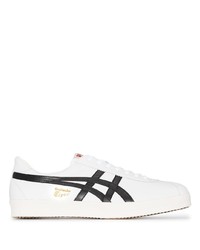 Baskets basses en cuir blanches et noires Onitsuka Tiger