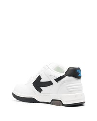 Baskets basses en cuir blanches et noires Off-White