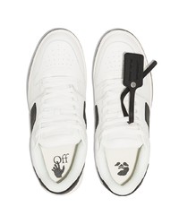 Baskets basses en cuir blanches et noires Off-White