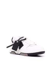 Baskets basses en cuir blanches et noires Off-White