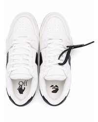 Baskets basses en cuir blanches et noires Off-White