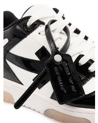 Baskets basses en cuir blanches et noires Off-White