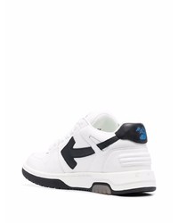 Baskets basses en cuir blanches et noires Off-White