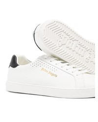 Baskets basses en cuir blanches et noires Palm Angels