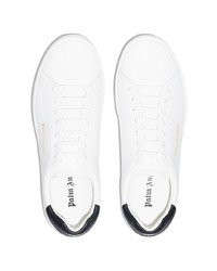 Baskets basses en cuir blanches et noires Palm Angels