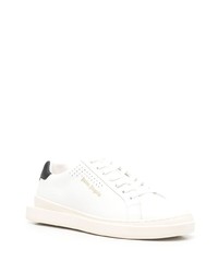 Baskets basses en cuir blanches et noires Palm Angels