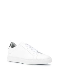 Baskets basses en cuir blanches et noires Common Projects