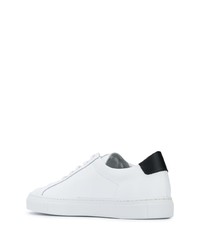 Baskets basses en cuir blanches et noires Common Projects