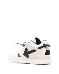 Baskets basses en cuir blanches et noires Off-White