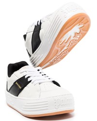 Baskets basses en cuir blanches et noires Palm Angels