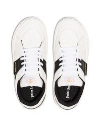 Baskets basses en cuir blanches et noires Palm Angels