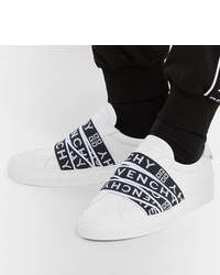 Baskets basses en cuir blanches et noires Givenchy