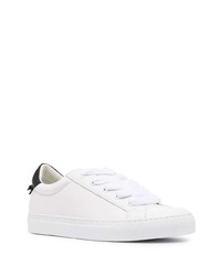 Baskets basses en cuir blanches et noires Givenchy