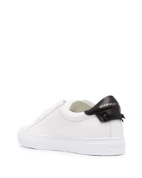 Baskets basses en cuir blanches et noires Givenchy