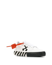 Baskets basses en cuir blanches et noires Off-White