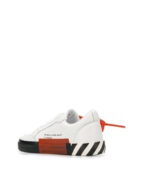 Baskets basses en cuir blanches et noires Off-White