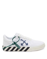 Baskets basses en cuir blanches et noires Off-White