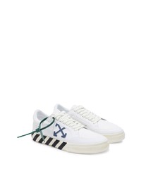 Baskets basses en cuir blanches et noires Off-White