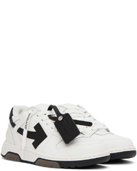 Baskets basses en cuir blanches et noires Off-White