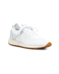 Baskets basses en cuir blanches New Balance