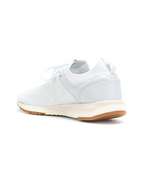 Baskets basses en cuir blanches New Balance