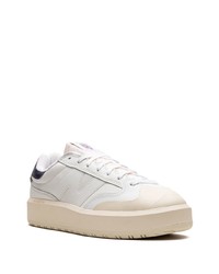 Baskets basses en cuir blanches New Balance