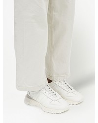 Baskets basses en cuir blanches Maison Margiela