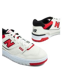 Baskets basses en cuir blanches New Balance