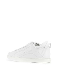 Baskets basses en cuir blanches DSQUARED2