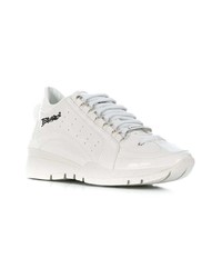 Baskets basses en cuir blanches Dsquared2