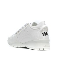 Baskets basses en cuir blanches Dsquared2