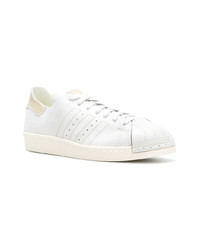 Baskets basses en cuir blanches adidas