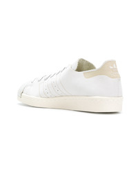 Baskets basses en cuir blanches adidas