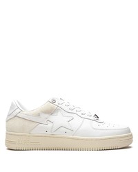 Baskets basses en cuir blanches A Bathing Ape